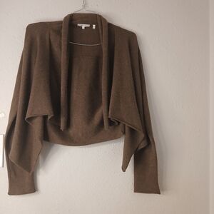 Vince Brown Women's Cardigan Sweater